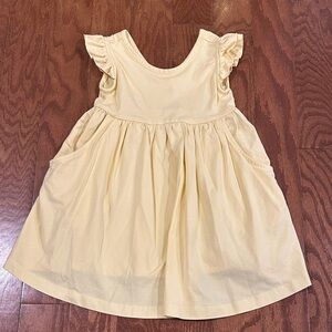 Hanna Anderson yellow dress with pockets. Size 3T. Worn once. EUC.